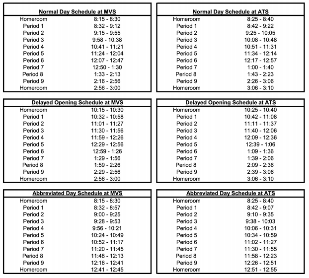 Bell Schedules